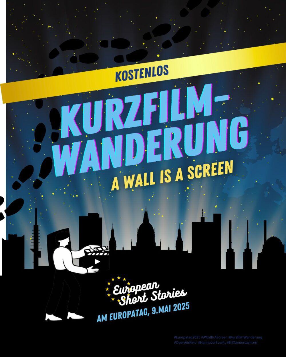 Das Bild zeigt ein Veranstaltungsplakat für ein Kurzfilmfestival