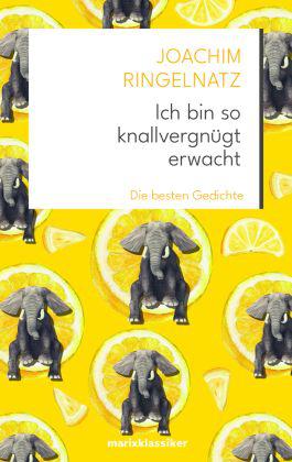 Coverfoto der Gedichtsammlung "Ich bin so knallvergnügt" von Joachim Ringelnatz