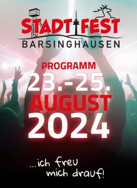 Werbeplakat für das Stadtfest 2024