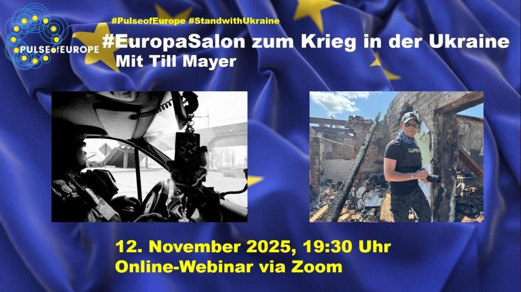 Veranstaltungsplakat eines Zoom-Webinars mit dem Fotografen Till Mayer