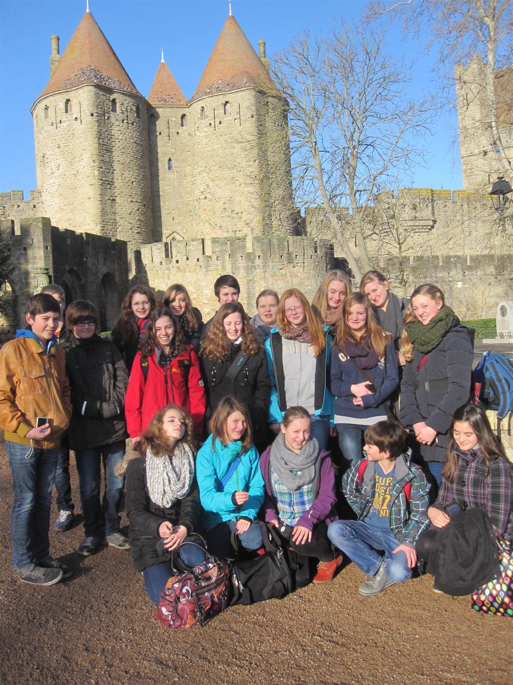Die deutsche Gruppe in Carcassonnne