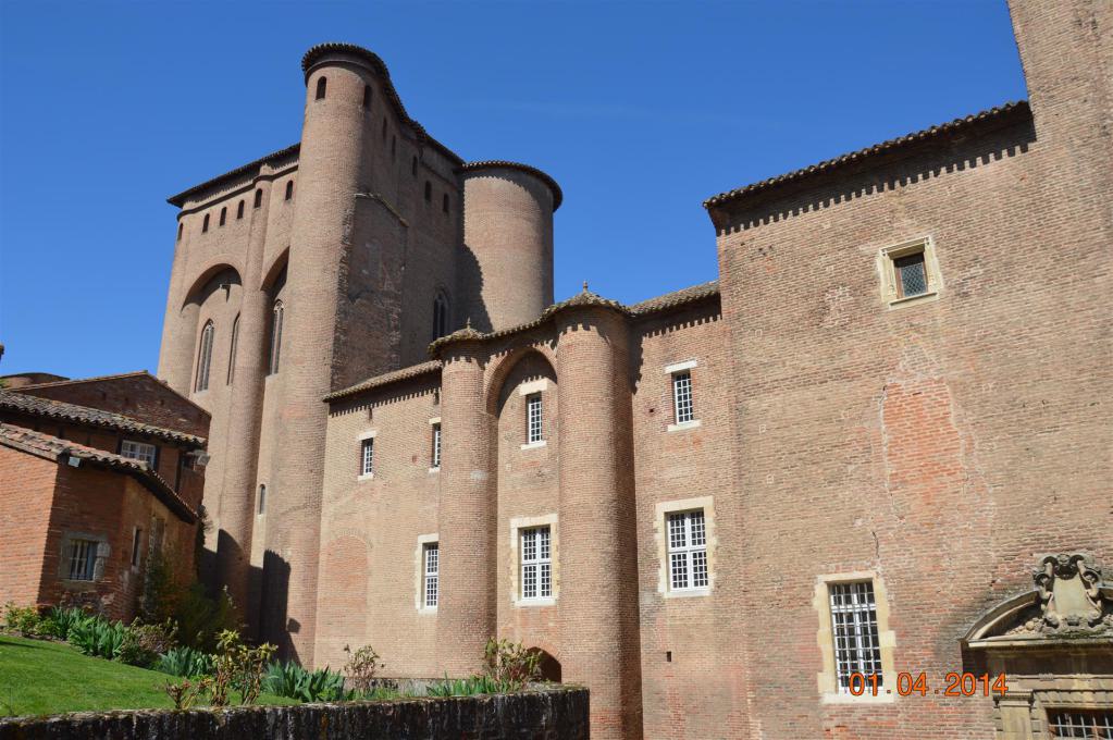 Blick auf das Palais de Berbie in Albi